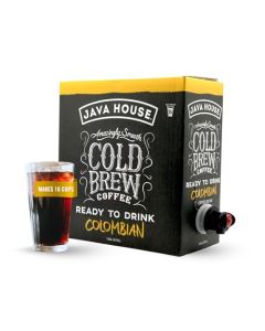 Java House Cold Brew Coffee On Tap 128 Fluid Ounce Box Not a Concentrate No Sugar Ready to Drink Liquid Colombian Roast