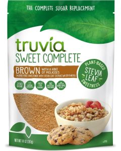Truvia Sweet Complete Brown Calorie-Free Sweetener with Stevia Leaf Extract, 14 oz Bag