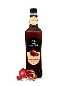 Pomegranate Fruit Syrup 1 Litre – Premium Pomegranate Syrup for Mocktails & Beverages