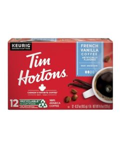 Tim Hortons French Vanilla Coffee SingleServe KCup Pods Compatible with Keurig Brewers 12ct KCups