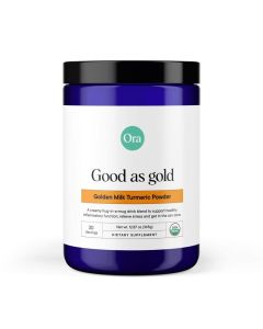 Ora Organic Golden Milk Powder Ayurvedic Turmeric Powder with Organic Adaptogens Ashwagandha Reishi and Ginger Organic GlutenFree SoyFree Vegan NonGMO Maple Vanilla 30 Servings