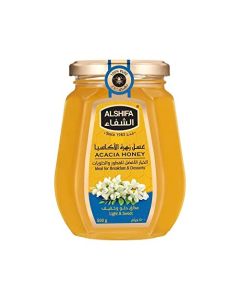 ALSHIFA Acacia Honey 1763oz 500g Pack of 1 Unique Healthy from the Acacia Blossom No Added Sugar Glass Bottle