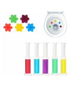 Toilet Gel Cleaner & Deodorizer Set (5 Scents) – Long Lasting Toilet Freshener, Easy Apply Gel Stamp for Bathroom Cleaning & Odor Removal