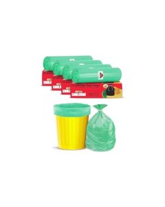 Shalimar Premium OXO Biodegradable Garbage Bag with Tie, 60 Bags, 60x81cm, Green, Heavy Duty Leak Proof Lavender Scented Trash Bags for Home and Office Use