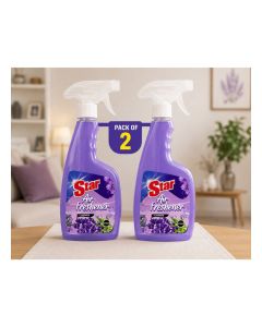 Star Air Freshener Spray Lavender Pack of 2 475ml / Long Lasting Room Fragrance / Air & Fabric Freshener / Home, Office & Car Odour Eliminator
