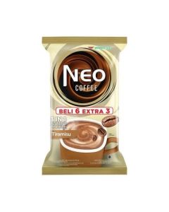 Neo Coffee Tiramisu 3 in 1 Instant Coffee Sachets 20g Pack of 9