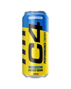 C4 Performance Energy Drink Frozen Bombsicle Zero Sugar 500ml Pack of 12