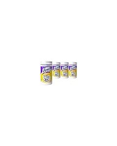 Lysol Dual Action Disinfectant Wipes MultiSurface Antibacterial Scrubbing Wipes Dorm Room Essentials Citrus Scent 75ct Pack of 4 Packaging May Vary