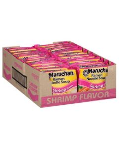 Maruchan Ramen Noodle Soup Shrimp Flavor JapaneseStyle Instant Noodles Quick Easy Meal for Kids Students Busy Families 3 Oz 24 Pack