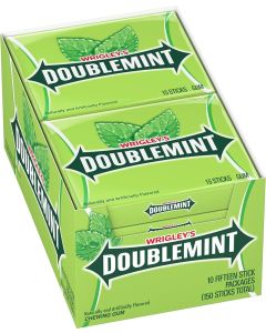 Wrigley's Doublemint Chewing Gum - 10 Packs