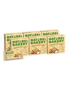 Natures Bakery Oatmeal Crumble Bars Apple 66 Count Boxes 36 Bars Vegan Snacks NonGMO