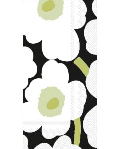 IHR Ideal Home Range Dinner Napkins Marimekko Disposable 3Ply Paper Hand Towels 85 x 45 Unikko Black 16Count