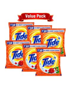 Tide Double Power Washing Powder 70g Pack of 6