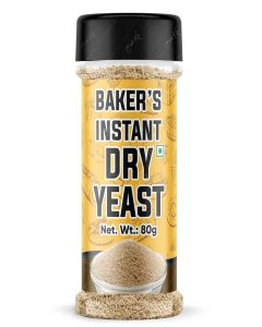 BAKE KING Baker's Instant Yeast 80grm / Active Dry Yeast Powder for Baking Bread and Cake