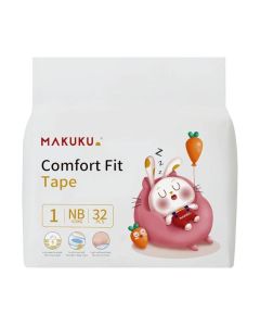 Comfort Fit Tape Diapers Size 1 0-5kg 0-2 months