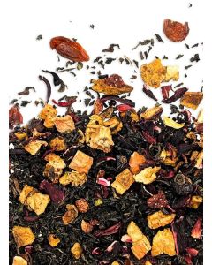 Black Tea Strawberry Cream Super Ceylon Strong Malty Loose Leaf Breakfast Invigorating Aroma