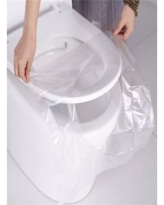 GLNRM Waterproof Toilet Seat Cover - Toilet Seat Cover Antibacterial Waterproof Portable Pad Toilet Mat For Travel, Non Slip Individually Wrapped Perfect For Potty Ideal For Adults (50)