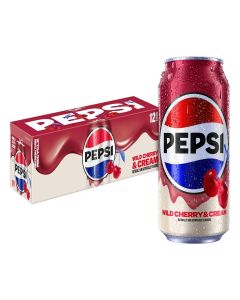 Pepsi Cola Wild Cherry & Cream, 12 fl oz Cans (12 Pack)