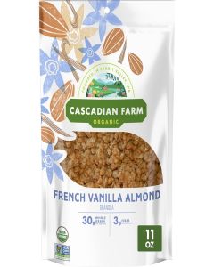 Cascadian Farm Organic French Vanilla Almond Granola, 11 oz
