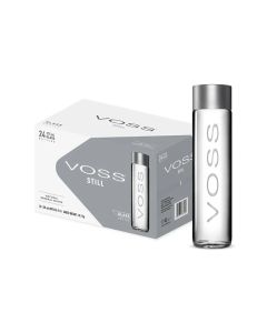 Voss Premium Still Water Glass Bottles 375ml Pack of 24