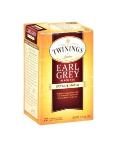 Earl Grey Decaf Black Tea - Refreshing Earl Grey Decaffeinated Tea Bags with the Flavor of Bergamot and Citrus, Individually Wrapped Decaf Tea Bags, 20 Count