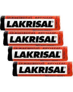 Lakrisal Salmiak Licorice Candy Rolls (4-Pack)