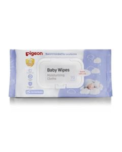 PIGEON BABY WIPES MOISTURIZING CLOTHS 70 SHEETS