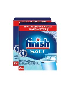 Finish Dishwasher Salt, 2kg x 2