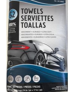 52 Pack Green Lifestyle 14 X 17 100 Cotton Heavy Weight Wring Spun Soft Terry Loop Shop Towels