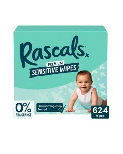 Premium Sensitive Baby Wipes / Hypoallergenic & Dermatologist Tested Wet Wipes / 99% Natural Formula Baby Travel Wipes - Thick & Plastic Free wet wipes for baby - Pack of 624 (12 x 52)
