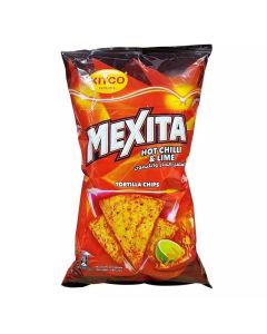 Mexita Hot Chilli And Lime Flavored Tortilla Chips- 180gms