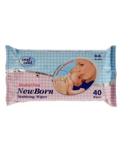 Cool & Cool New Born Sanitizing Wipes 40'S