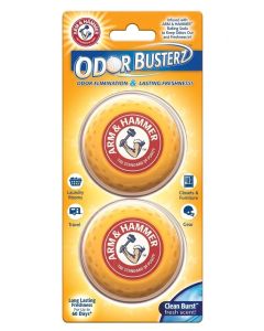 Arm & Hammer Odor Busterz Balls 2 Pack Clean Burst Scent, Baking Soda Air Freshener Odor Neutralizer for Closets, Laundry Rooms, Sports Gear, Gym Bags & Travel
