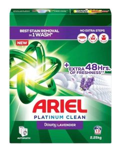 Ariel Automatic Fast Dissolving Laundry Detergent Powder -Lavender 2.25Kg