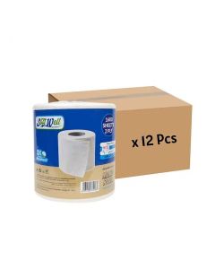 Soft Well 2 PLY Bulk Maxi Roll Tisue 1600 Sheets- 12pcs
