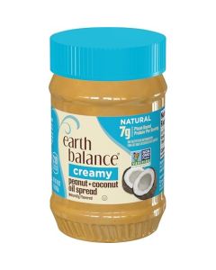 Earth Balance Creamy Peanut and Coconut Oil Spread Vegan and Gluten Free 16 oz