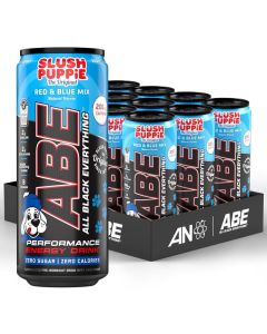 Applied Nutrition ABE Energy + Performance Drink Slush Puppie Red & Blue Mix Zero Sugar 330ml Pack of 24