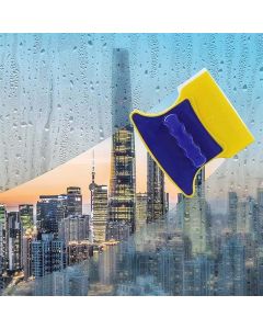 TAPAHPRIYAY DoubleSided Window Glass Cleaning Tool Useful Magnetic Surface Cleaner Wiper Brush for HighRise Single Glazed Windows Glass Cleaner Useful Surface Brush with 2 Extra Cleaning Wipers