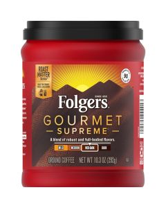 Folgers Gourmet Supreme Medium Dark Roast Ground Coffee 103 Ounces