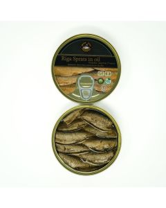 Sprats Riga Smoked 12 Pack Gold Star 56 oz Tins in Vegetable Oil Product of Latvia Kosher