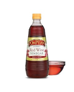 Pompeian Gourmet Red Wine Vinegar 30 Fl Oz Vinegar for Cooking Bold and Fruity Flavor for Salad Dressings Marinades and Sauces