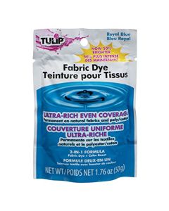 Tulip Permanent Fabric Dye Powder Hot Dye Method for Vibrancy LongLasting Color Royal Blue