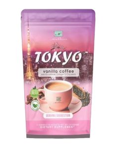 Tokyo Vanilla Coffee by Namiroseus / 21g x 10 Sachets / Vanilla Flavored Coffee with Glutathione, Collagen / Skin Glow, Energy Boost, Keto Diet Coffee