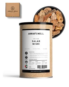 AWAFI MILL Salab Misri (Salep / Sahlab) – Food-Grade Orchid Tuber / 500 g / 17.6 Oz