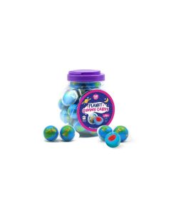 Earth Planet Gummy Balls 19 Oz Jar 30 Count Strawberry Jelly Filled Gummies Individually Wrapped Gummy Candy Space Candy Earth Gummies for Goodie Bags