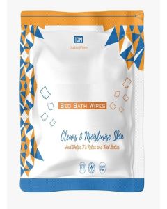 FEDORA EMPIRE Bed Bath Wipes, Adult Wet Wipes, Adult Bath Wipes, Anti Bacterial, Ready To Use Cleansing Towels, Refreshing Sponge Bath Towel, For Men & Women (60, White, 32 X32 CM)
