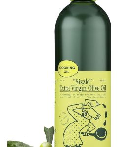 Graza Sizzle Extra Virgin Olive Oil - High Polyphenol Cooking Oil in Squeeze Bottle, 25.3 Fl Oz (750ml) from Spain