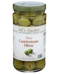 Jeffs Naturals Olives Pitted Castevetrno 55 oz