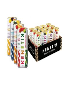 Kenetik Ketone Focus Drink - Plant-Based D-BHB Bioidentical Ketones for Caffeine-Free Focus & Steady Mental Clarity - Zero Sugar, Nootropic Brain Fuel - 12oz Cans (12-Pack), Variety