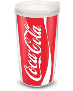 Tervis CocaCola Coke Can Tumbler with Wrap and Frosted Lid 16oz Clear